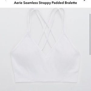 NWT Aerie Seamless Strappy Padded Bralette Size L